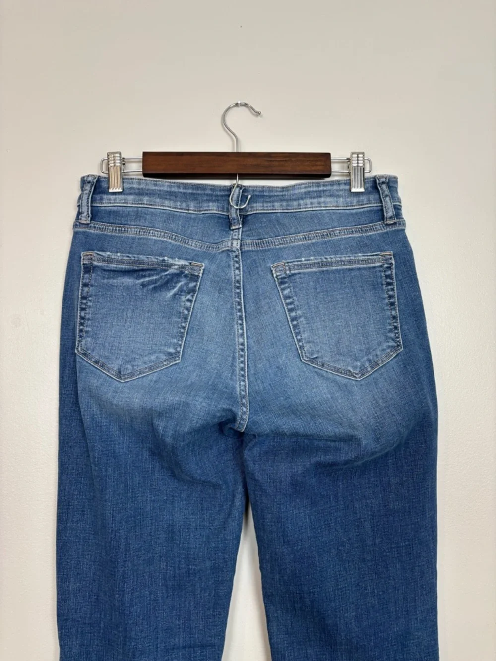 Kut From The Kloth Jeans Womens 6 Blue Stella Fab Ab Flare High Rise Denim